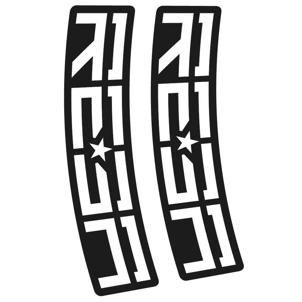 Stickers Rock Shox Reba compatibles Autocollants fourche VTT