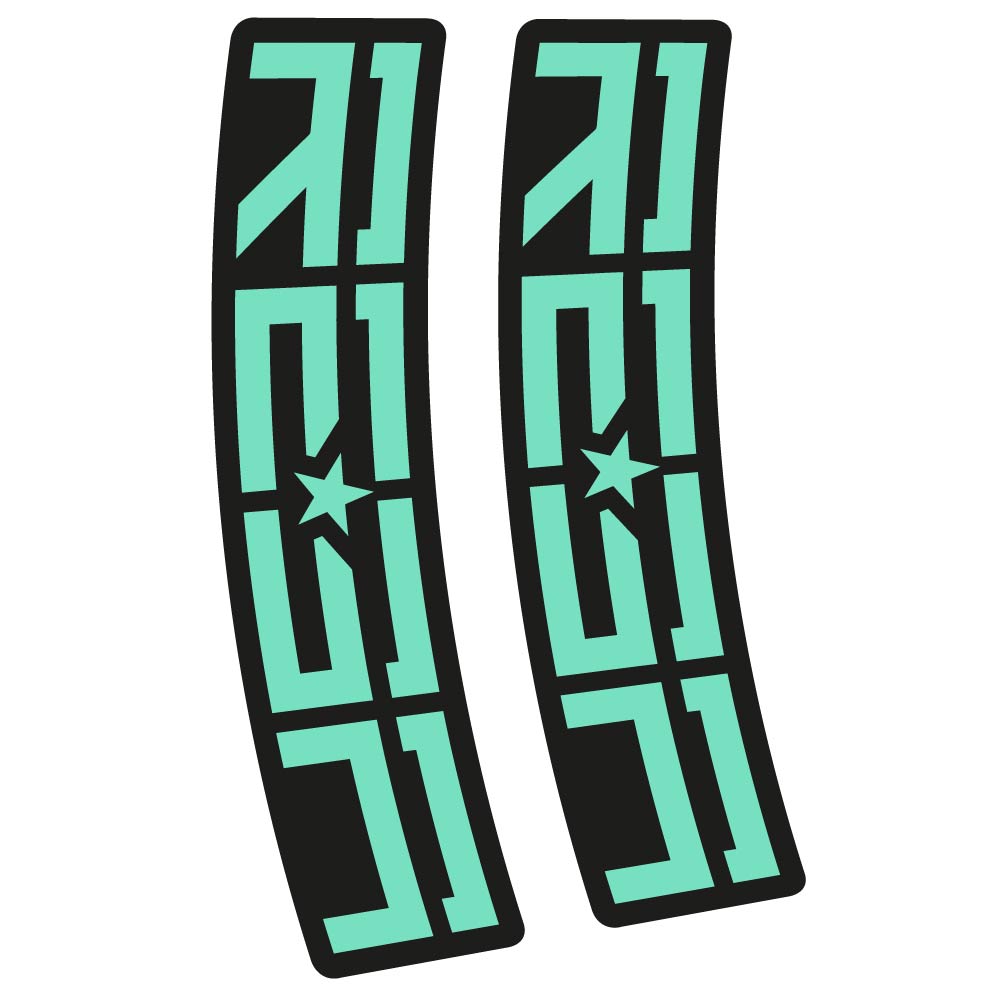Stickers Rock Shox Reba compatibles Autocollants fourche VTT