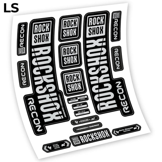 Stickers Rock Shox Recon 2018 compatibles Autocollants fourche VTT