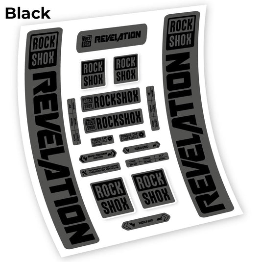 Stickers Rock Shox Revelation 2021 compatibles Autocollants fourche VTT