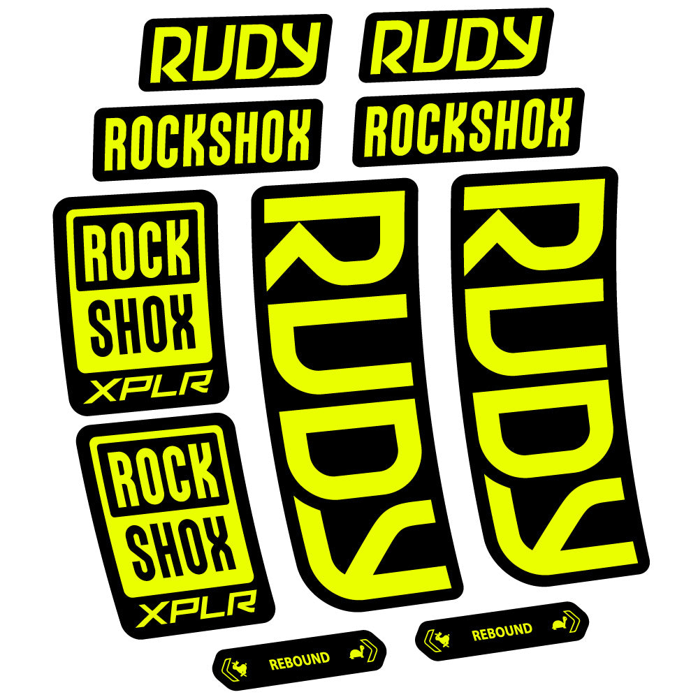 Stickers Rock Shox Rudy 20232024 compatibles Autocollants fourche VTT 29"