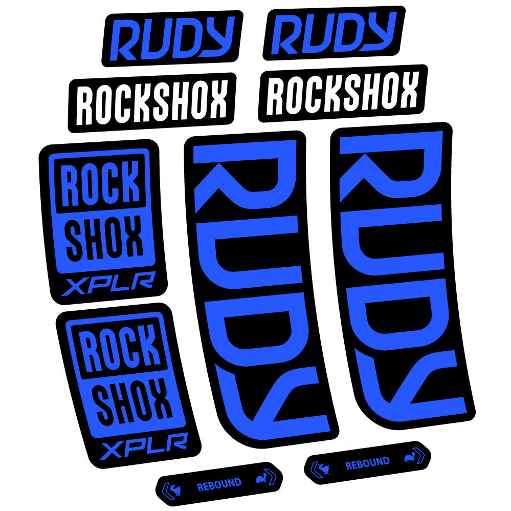Stickers Rock Shox Rudy 20232024 compatibles Autocollants fourche VTT 29"
