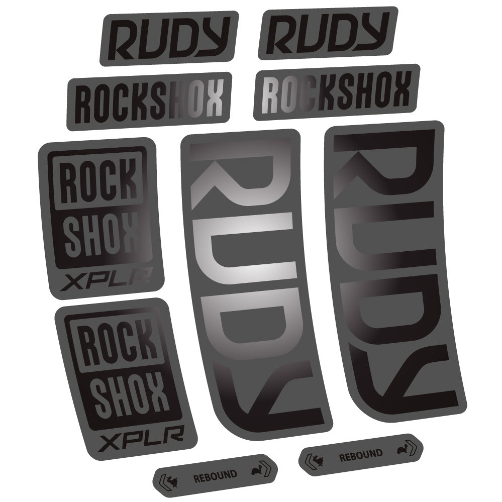 Stickers Rock Shox Rudy 20232024 compatibles Autocollants fourche VTT 29"