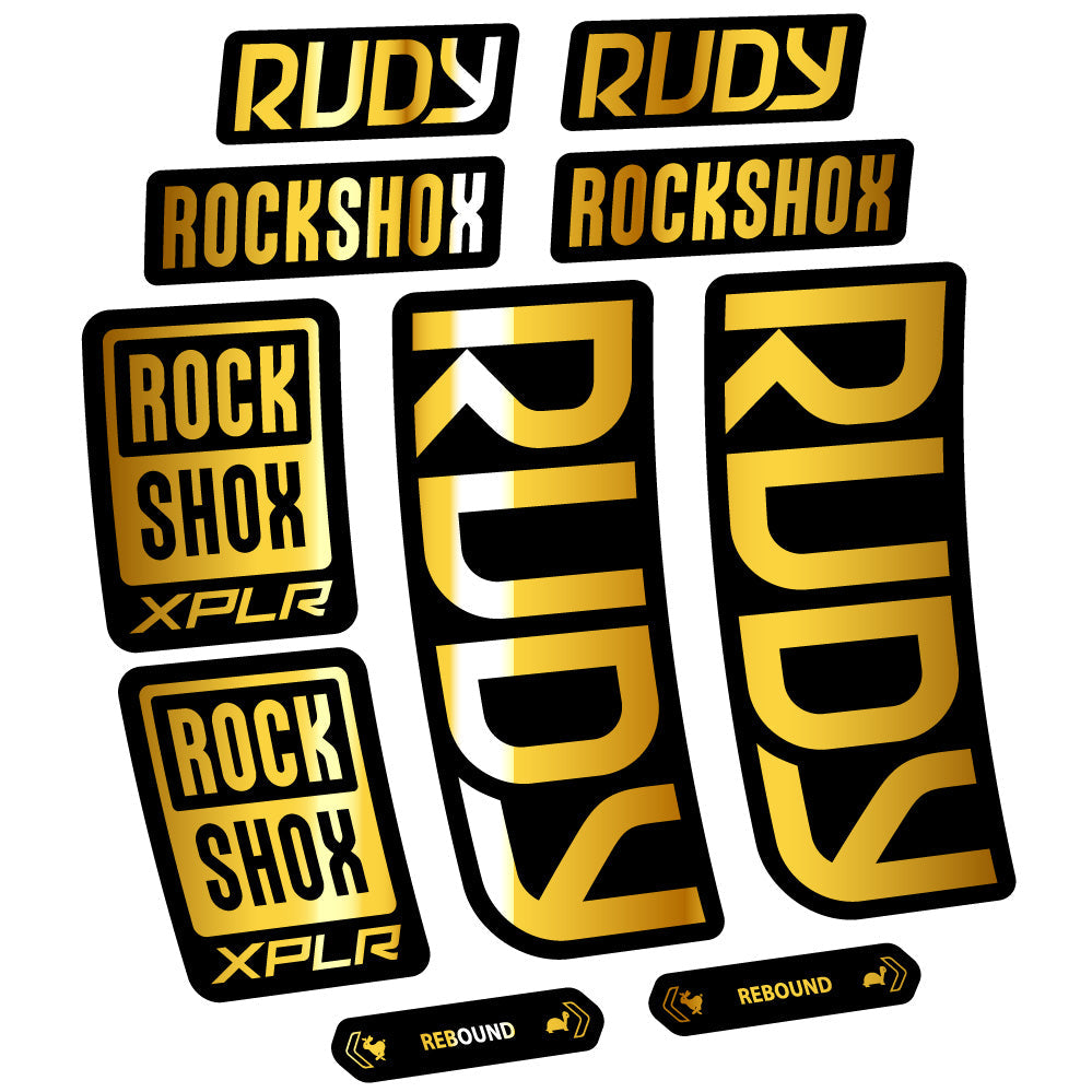 Stickers Rock Shox Rudy 20232024 compatibles Autocollants fourche VTT 29"