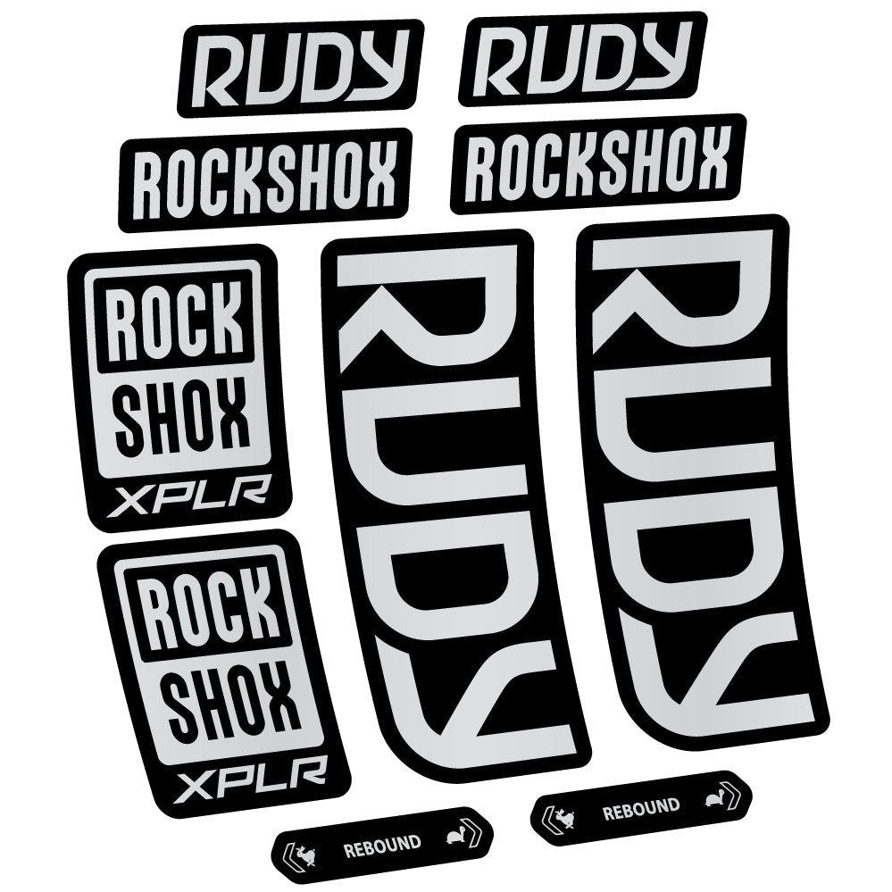 Stickers Rock Shox Rudy 20232024 compatibles Autocollants fourche VTT 29"