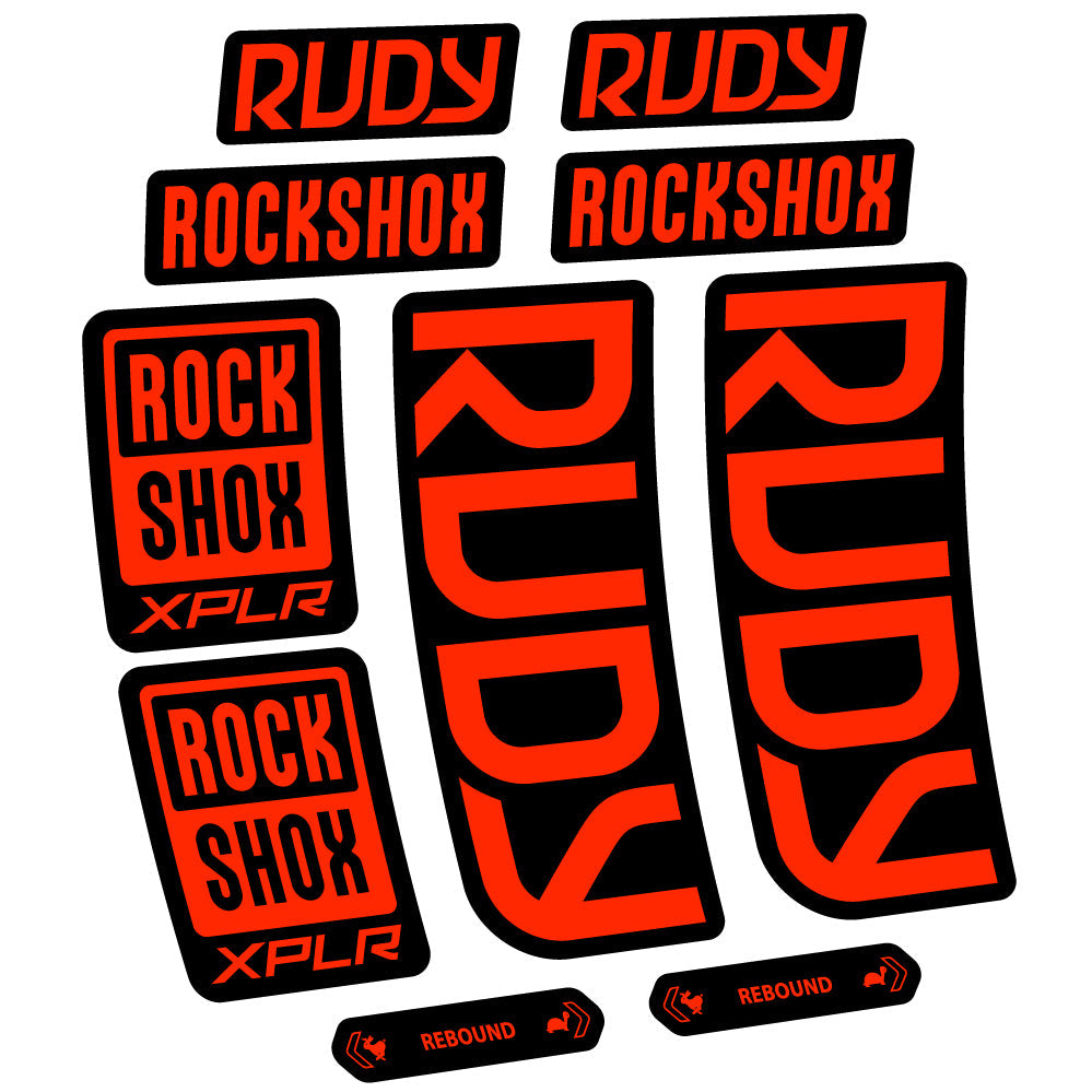 Stickers Rock Shox Rudy 20232024 compatibles Autocollants fourche VTT 29"