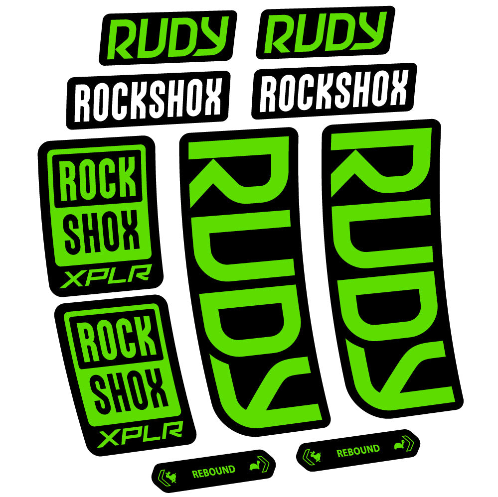 Stickers Rock Shox Rudy 20232024 compatibles Autocollants fourche VTT 29"
