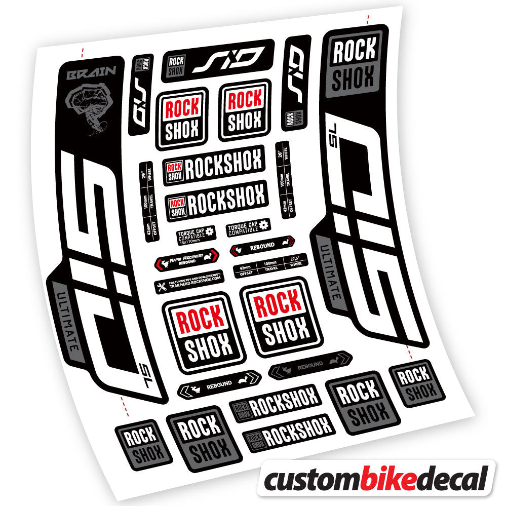 Mint decal for RockShox SID Ultimate fork – bike sticker vinyl