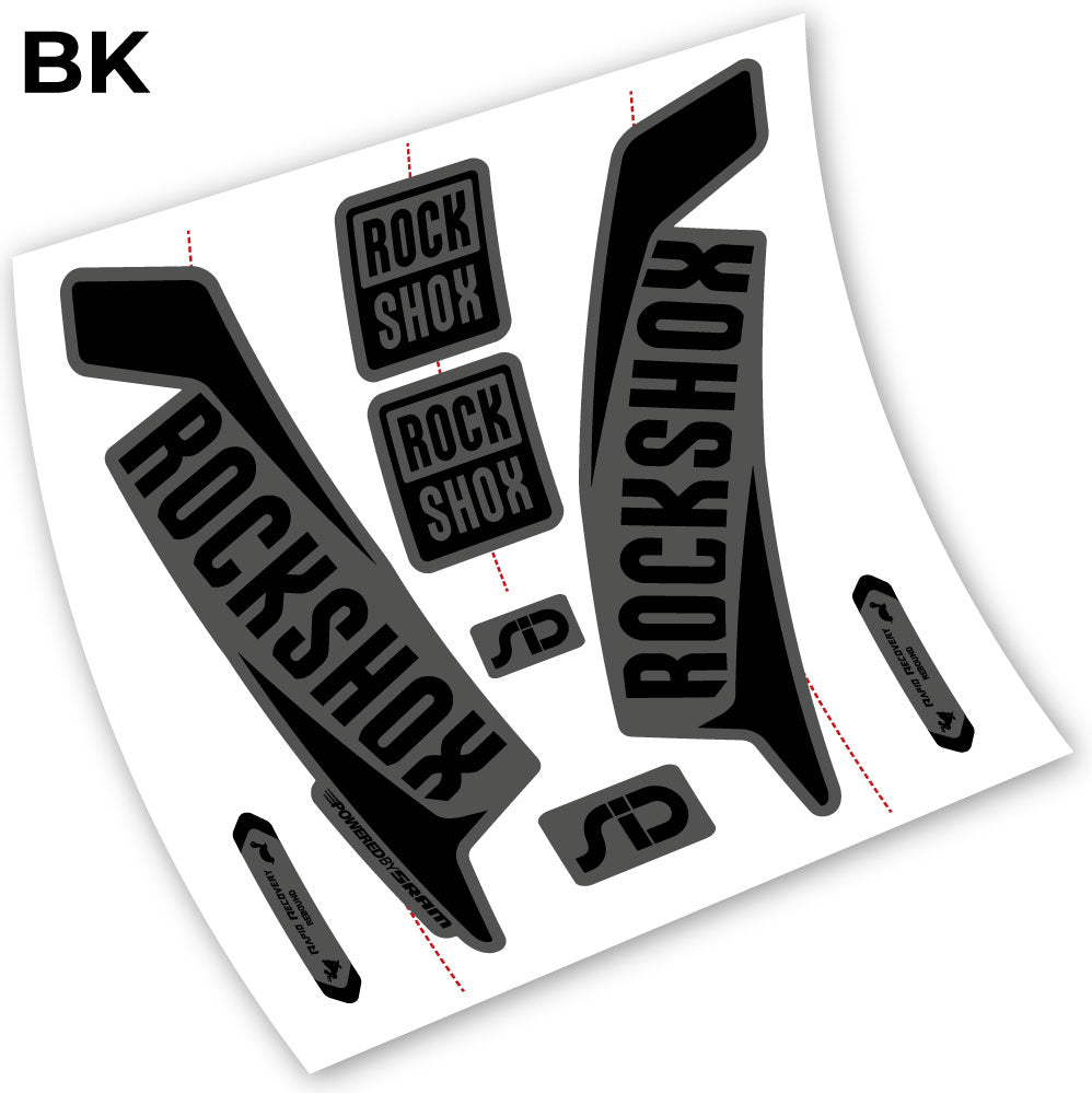Stickers Rock Shox Sid 2016 compatibles Autocollants fourche VTT