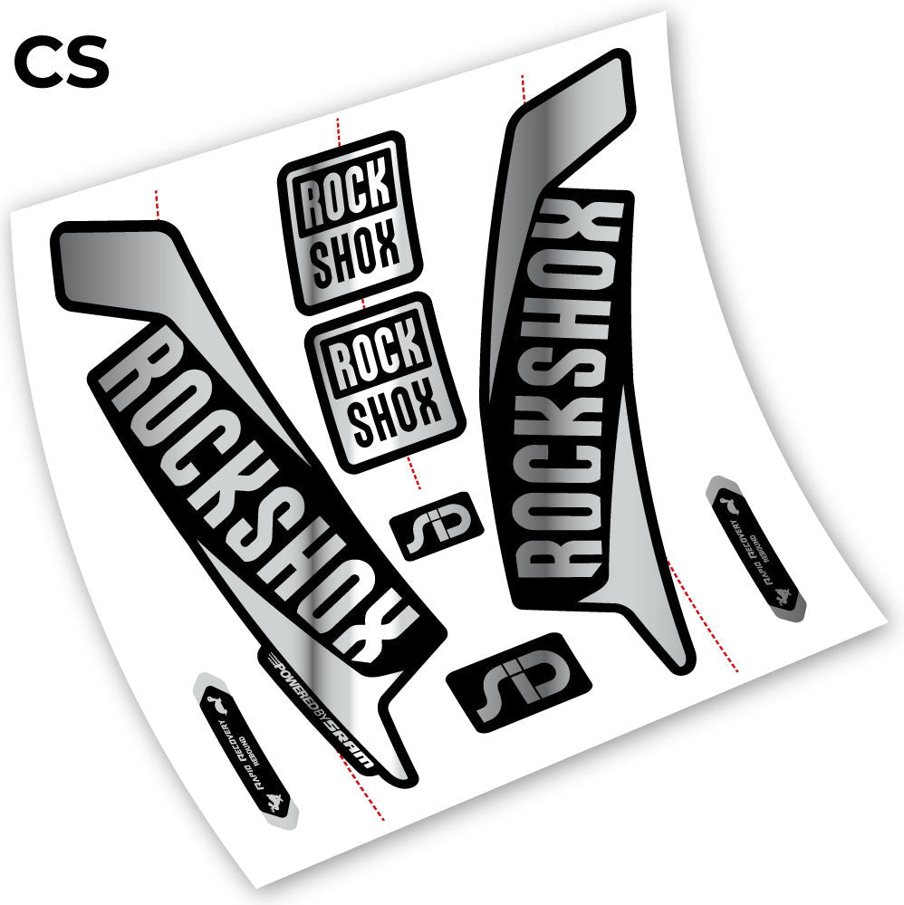 Stickers Rock Shox Sid 2016 compatibles Autocollants fourche VTT