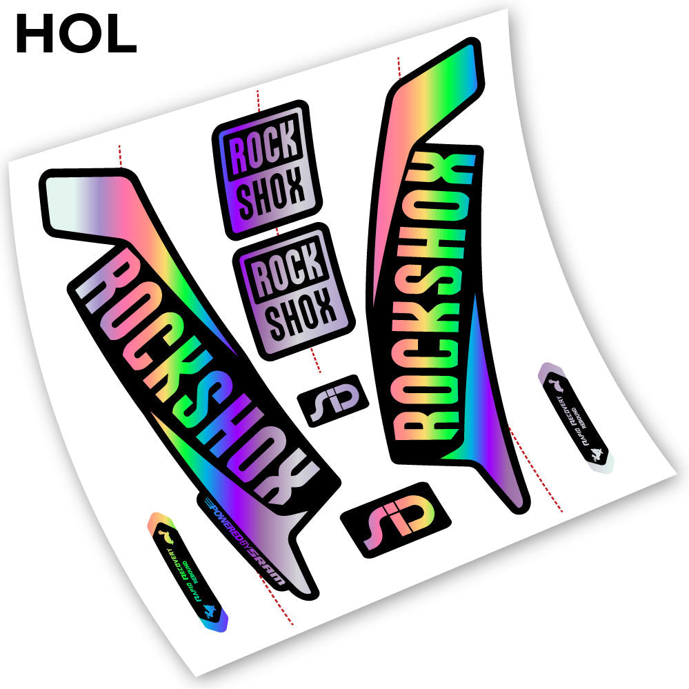 Stickers Rock Shox Sid 2016 compatibles Autocollants fourche VTT