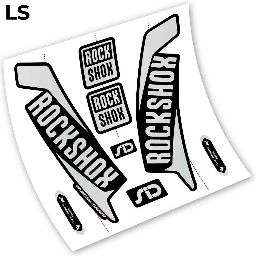Stickers Rock Shox Sid 2016 compatibles Autocollants fourche VTT