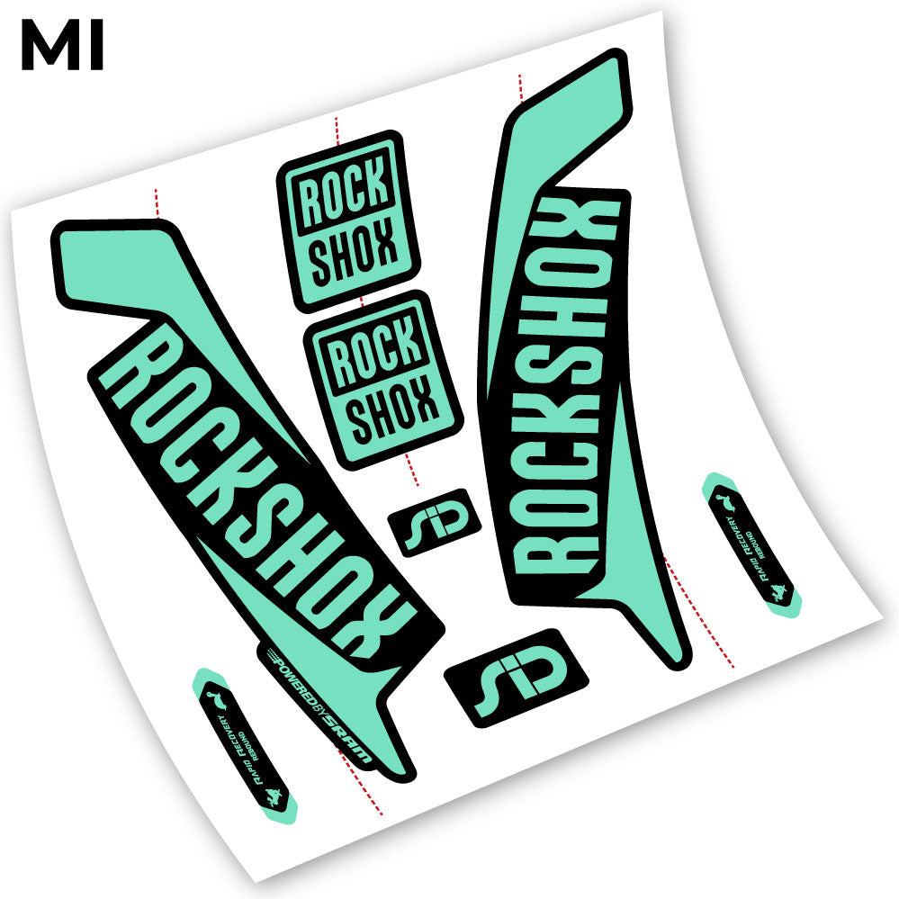 Stickers Rock Shox Sid 2016 compatibles Autocollants fourche VTT