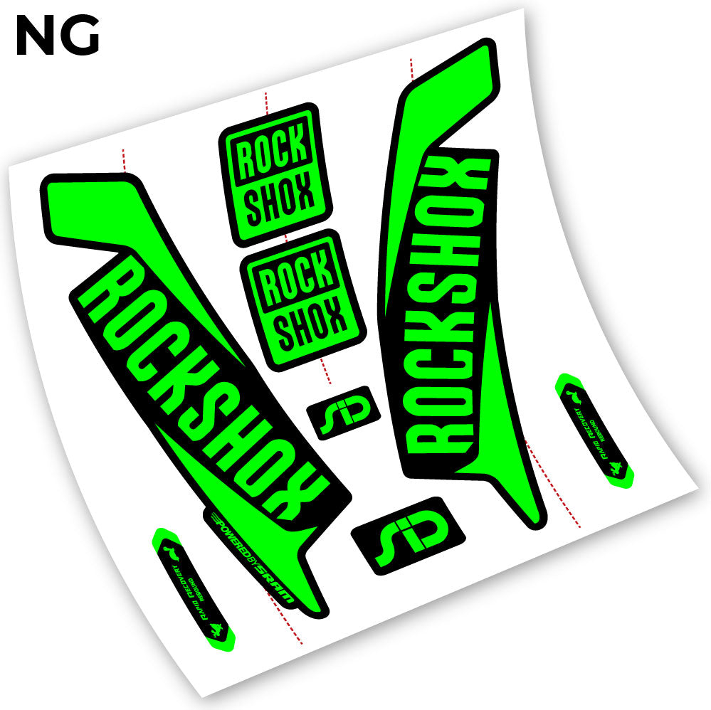 Stickers Rock Shox Sid 2016 compatibles Autocollants fourche VTT