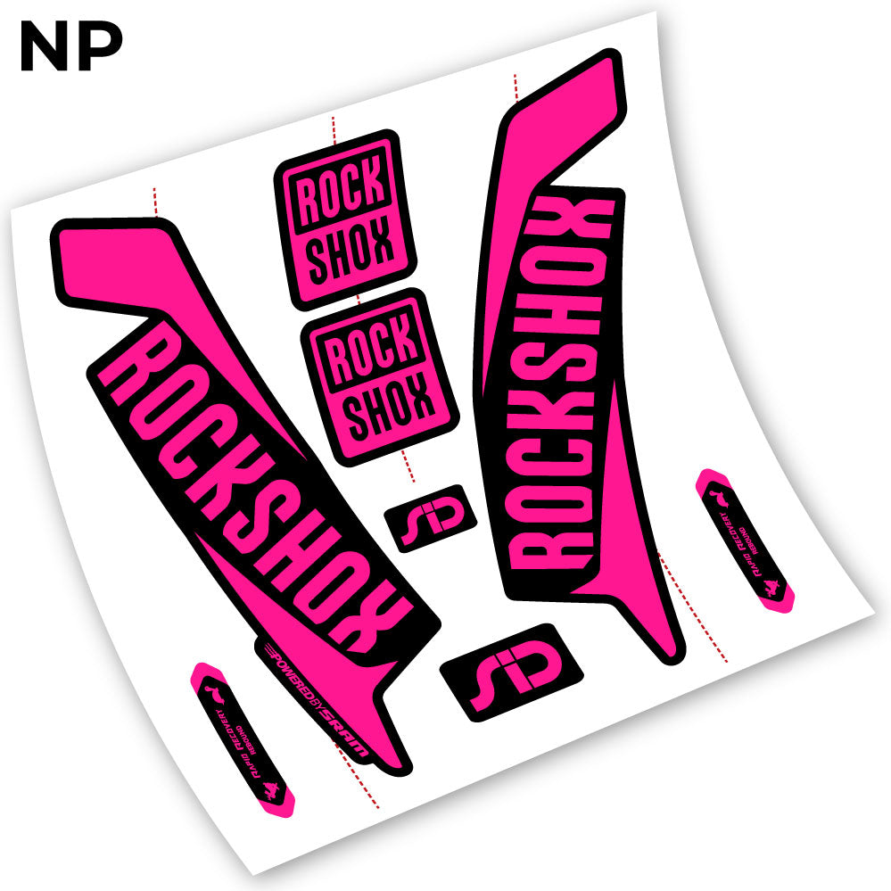 Stickers Rock Shox Sid 2016 compatibles Autocollants fourche VTT