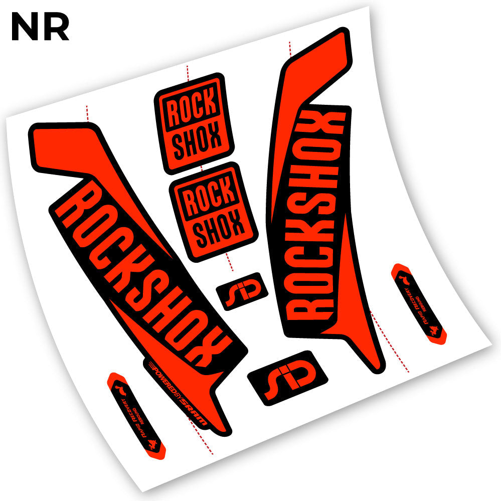 Stickers Rock Shox Sid 2016 compatibles Autocollants fourche VTT