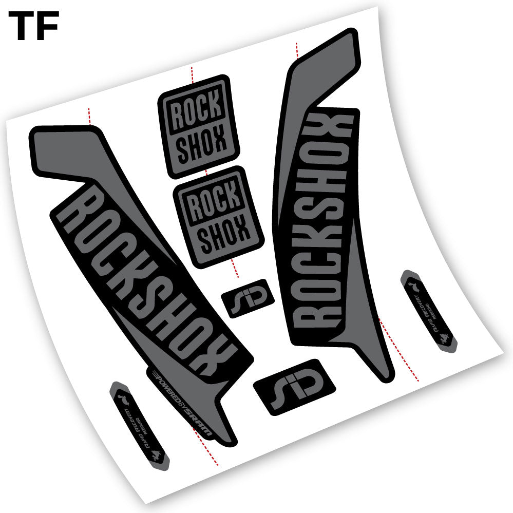 Stickers Rock Shox Sid 2016 compatibles Autocollants fourche VTT
