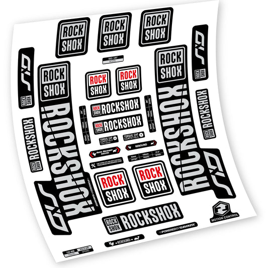 Stickers Rock Shox Sid 2018 2019 compatibles Autocollants fourche VTT