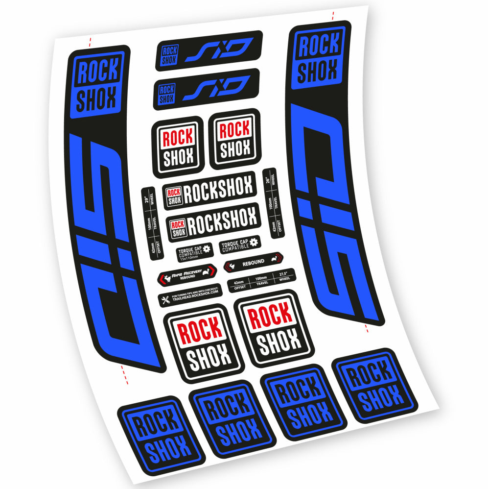 Stickers Rock Shox Sid 2021 compatibles Autocollants fourche VTT 29"