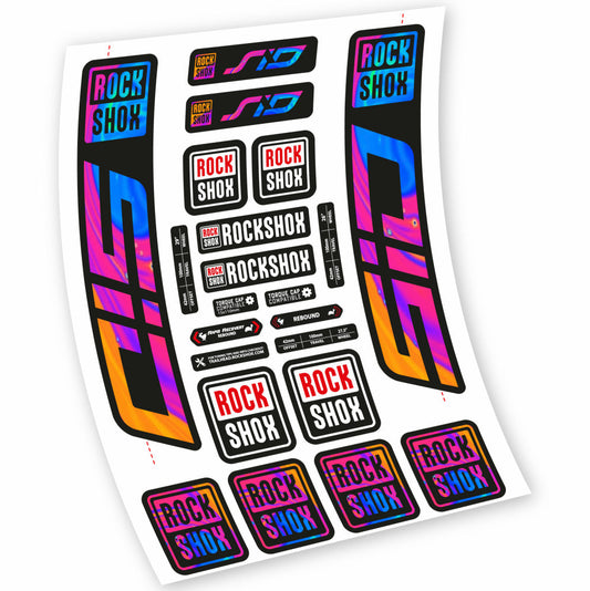 Stickers Rock Shox Sid 2021 compatibles Autocollants fourche VTT 29"
