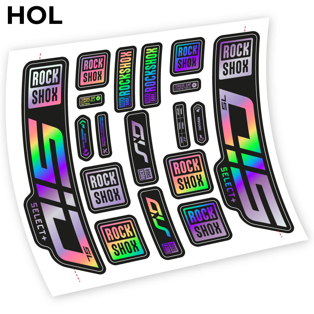 Stickers Rock Shox Sid Select SL 2021 compatibles Autocollants fourche VTT