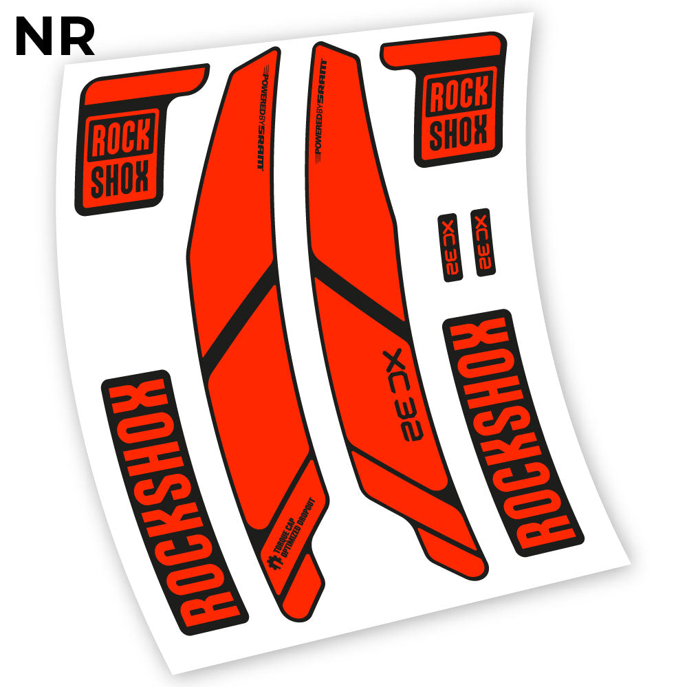 Stickers Rock Shox XC32 2014 compatibles Autocollants fourche VTT