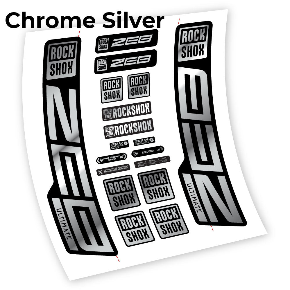 Stickers Custom Autocollant for Rock Shox ZEB Ultimate 2021 2024 29” Vinyl Sticker Autocollants fourche VTT