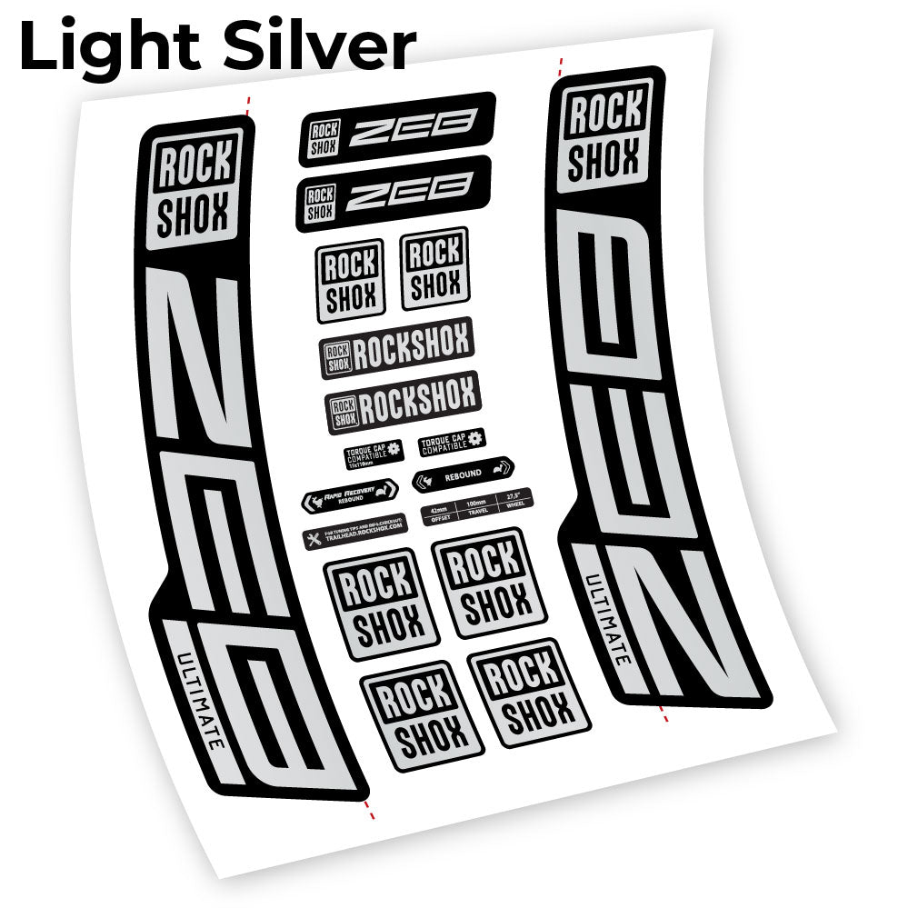 Stickers Custom Autocollant for Rock Shox ZEB Ultimate 2021 2024 29” Vinyl Sticker Autocollants fourche VTT