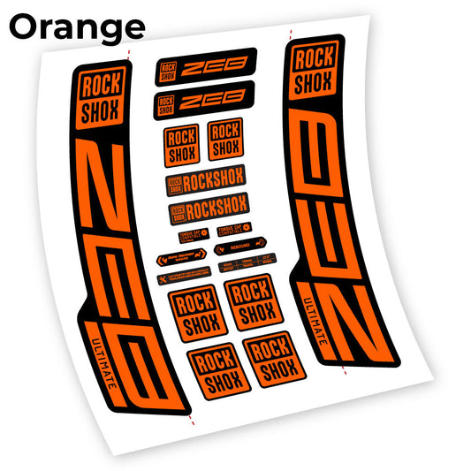 Stickers Custom Autocollant for Rock Shox ZEB Ultimate 2021 2024 29” Vinyl Sticker Autocollants fourche VTT