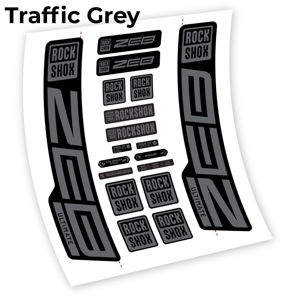 Stickers Custom Autocollant for Rock Shox ZEB Ultimate 2021 2024 29” Vinyl Sticker Autocollants fourche VTT