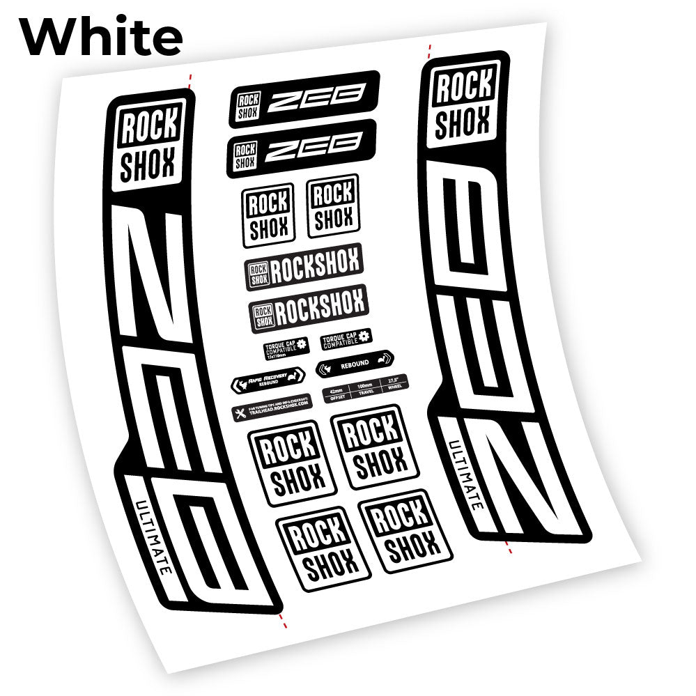 Stickers Custom Autocollant for Rock Shox ZEB Ultimate 2021 2024 29” Vinyl Sticker Autocollants fourche VTT