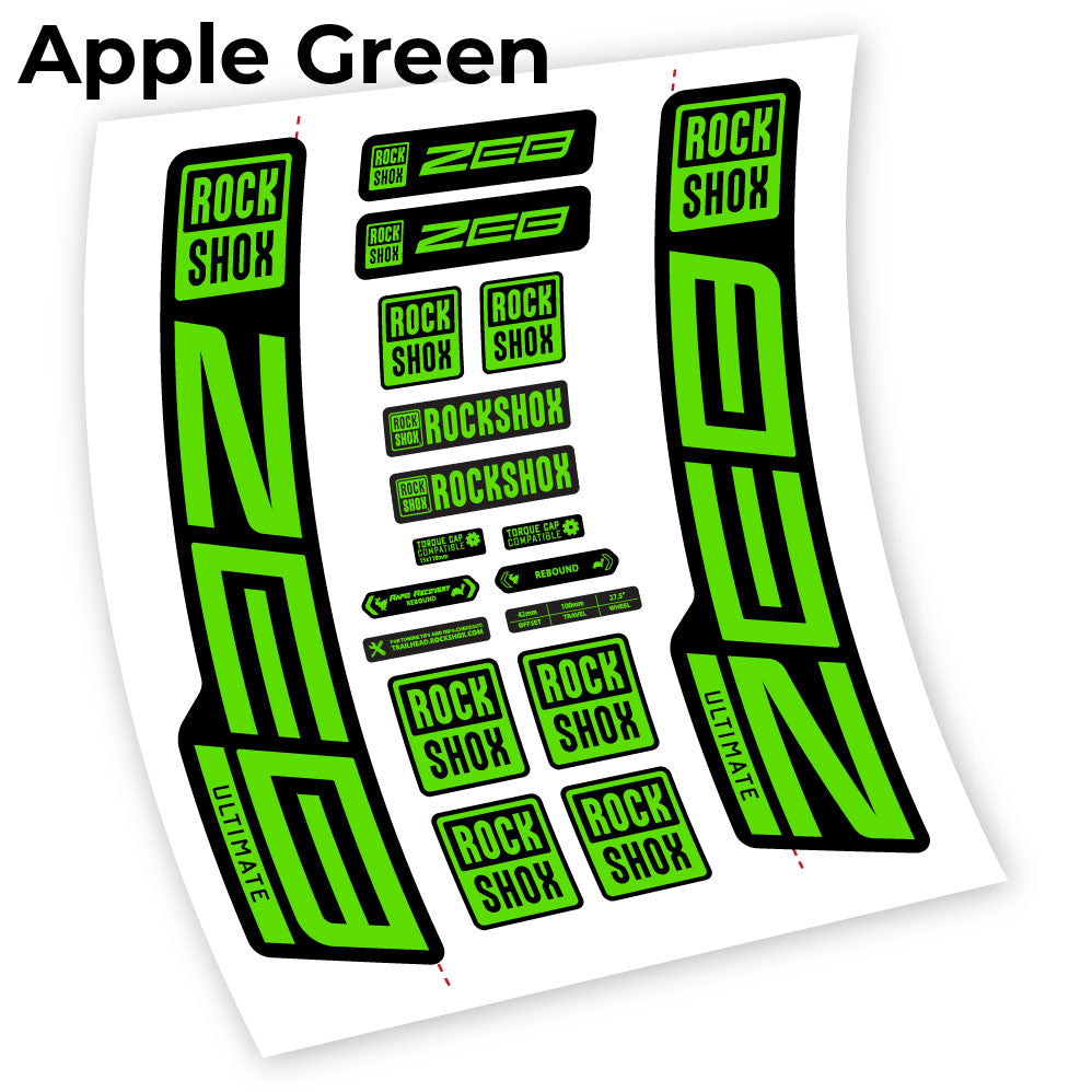 Stickers Custom Autocollant for Rock Shox ZEB Ultimate 2021 2024 29” Vinyl Sticker Autocollants fourche VTT