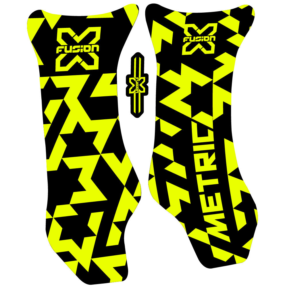 Stickers X Fusion Metric 2018 compatibles - Autocollants fourche VTT