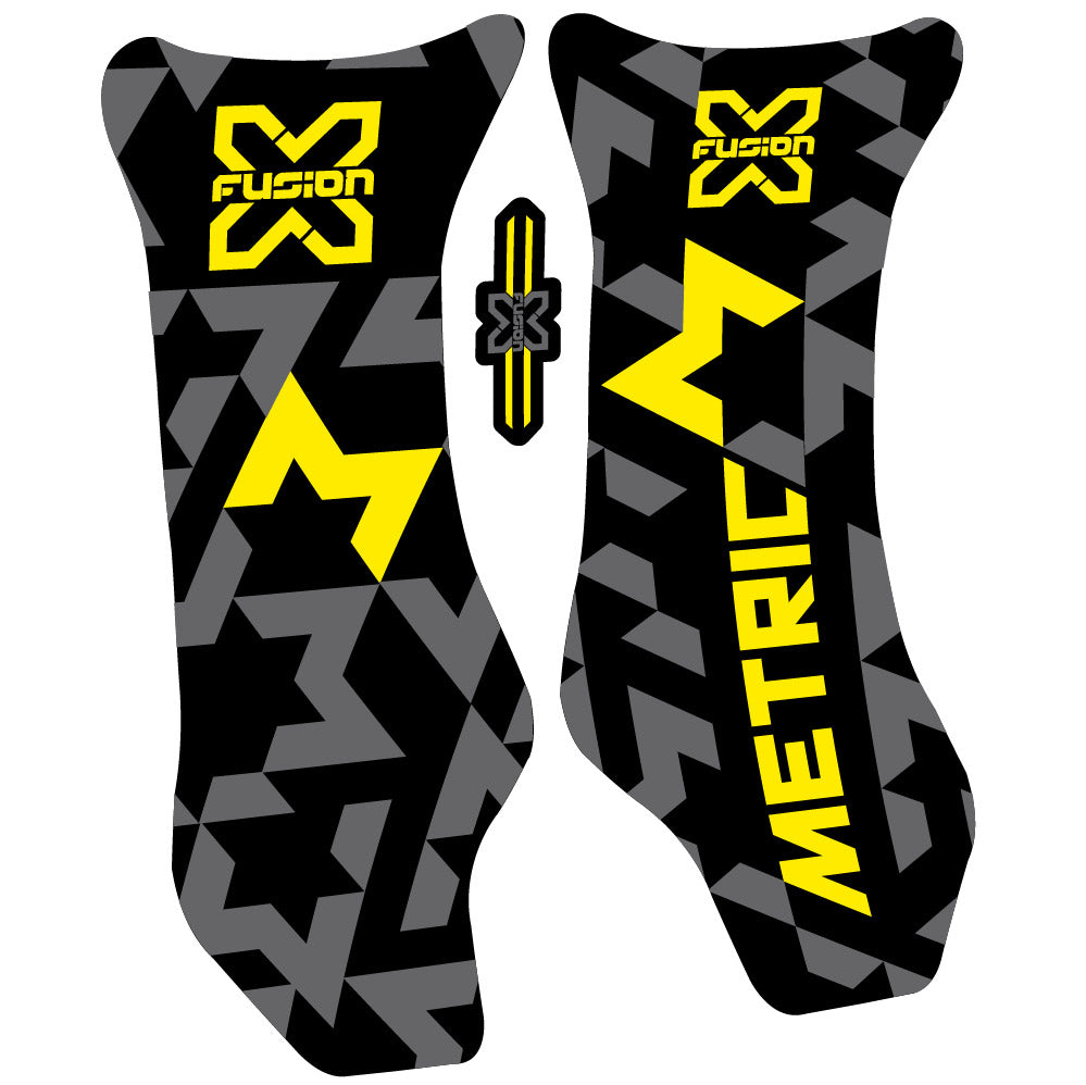 Stickers X Fusion Metric 2018 compatibles Autocollants fourche 29"