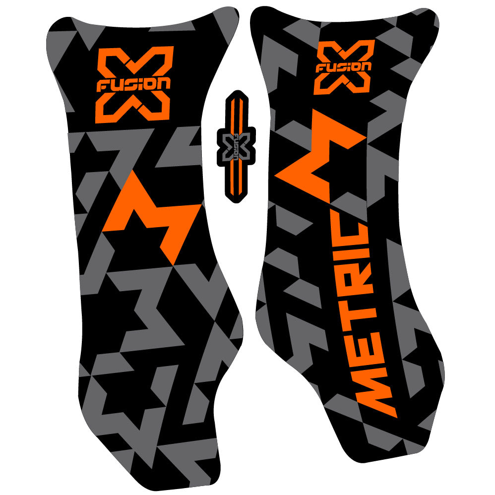 Stickers X Fusion Metric 2018 compatibles - Autocollants fourche VTT