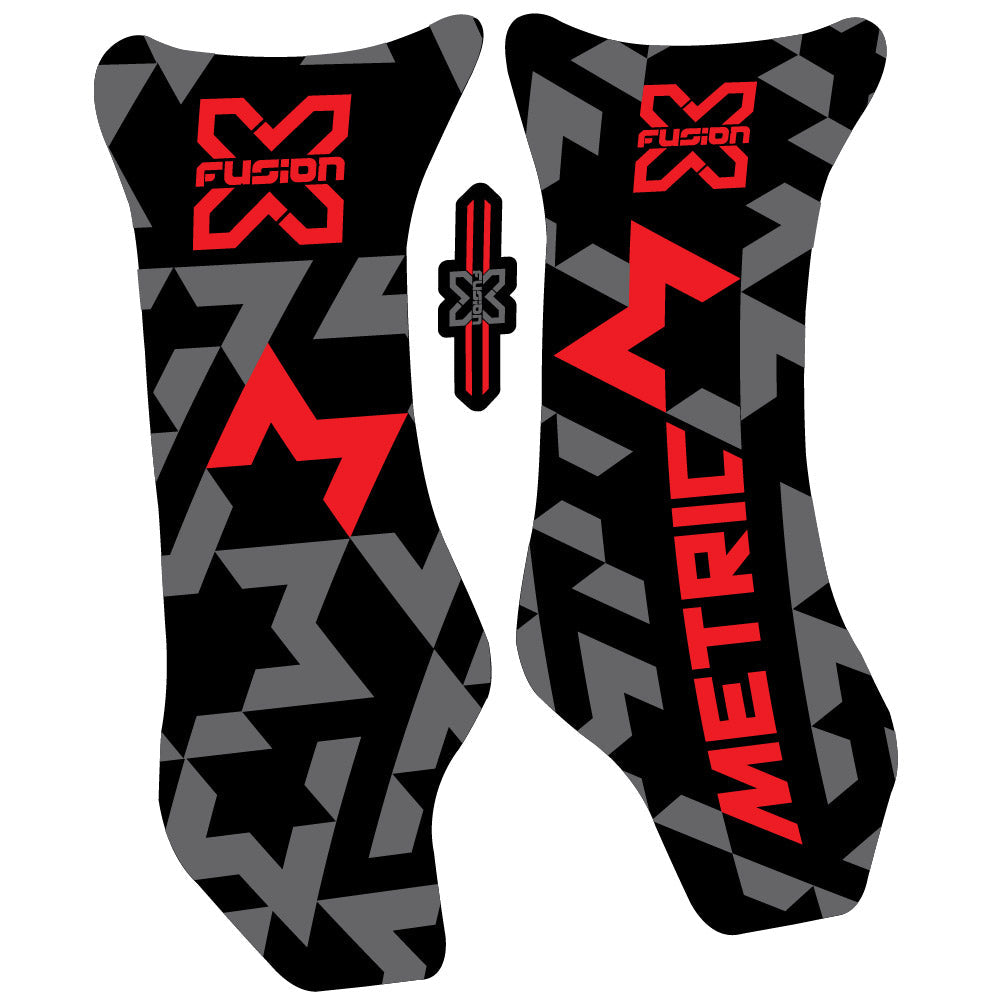 Stickers X Fusion Metric 2018 compatibles - Autocollants fourche VTT