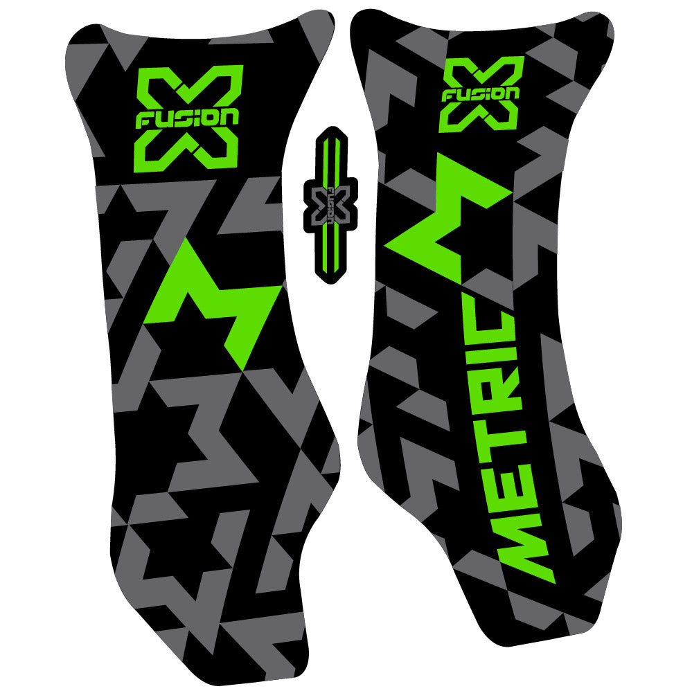 Stickers X Fusion Metric 2018 compatibles - Autocollants fourche VTT