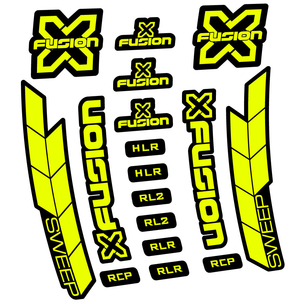 Stickers XFusion Sweep compatibles - Autocollants fourche VTT