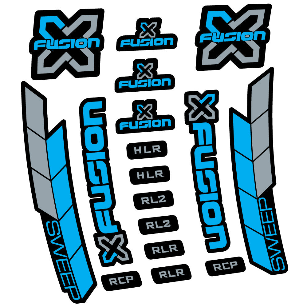 Stickers XFusion Sweep compatibles Autocollants fourche 29"