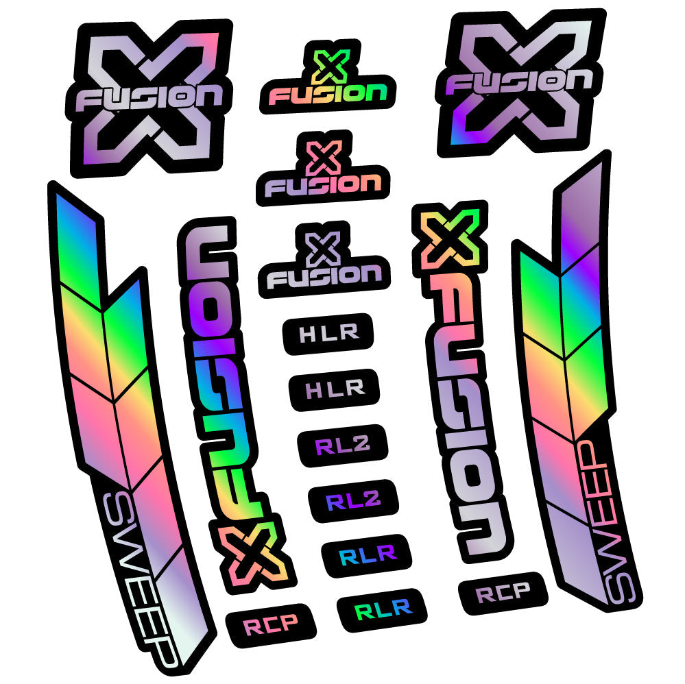 Stickers XFusion Sweep compatibles - Autocollants fourche VTT