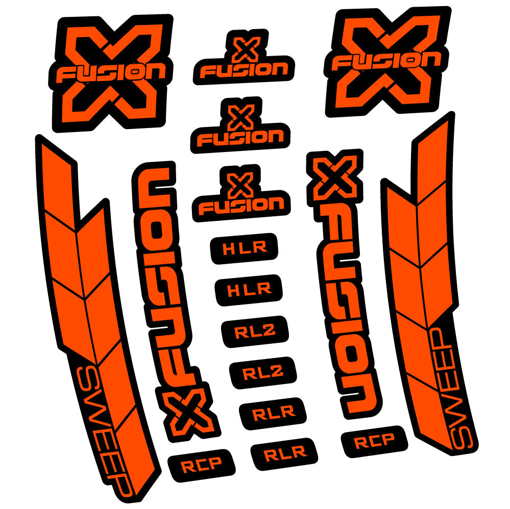 Stickers XFusion Sweep compatibles Autocollants fourche 29"