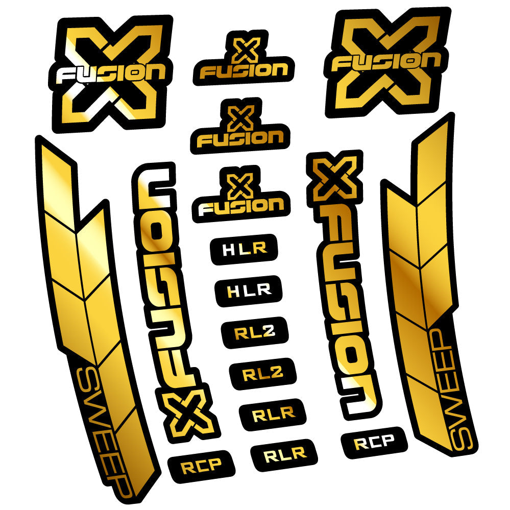 Stickers XFusion Sweep compatibles - Autocollants fourche VTT