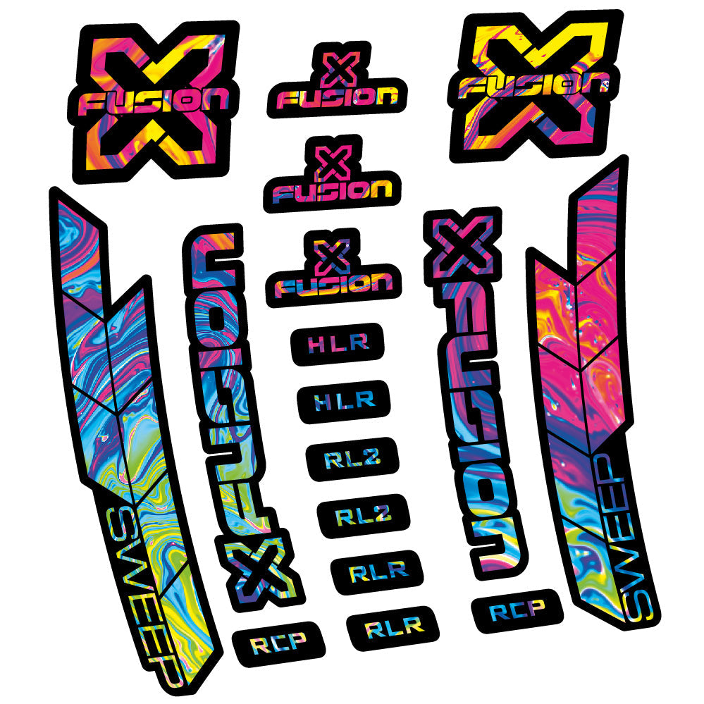 Stickers XFusion Sweep compatibles Autocollants fourche 29"