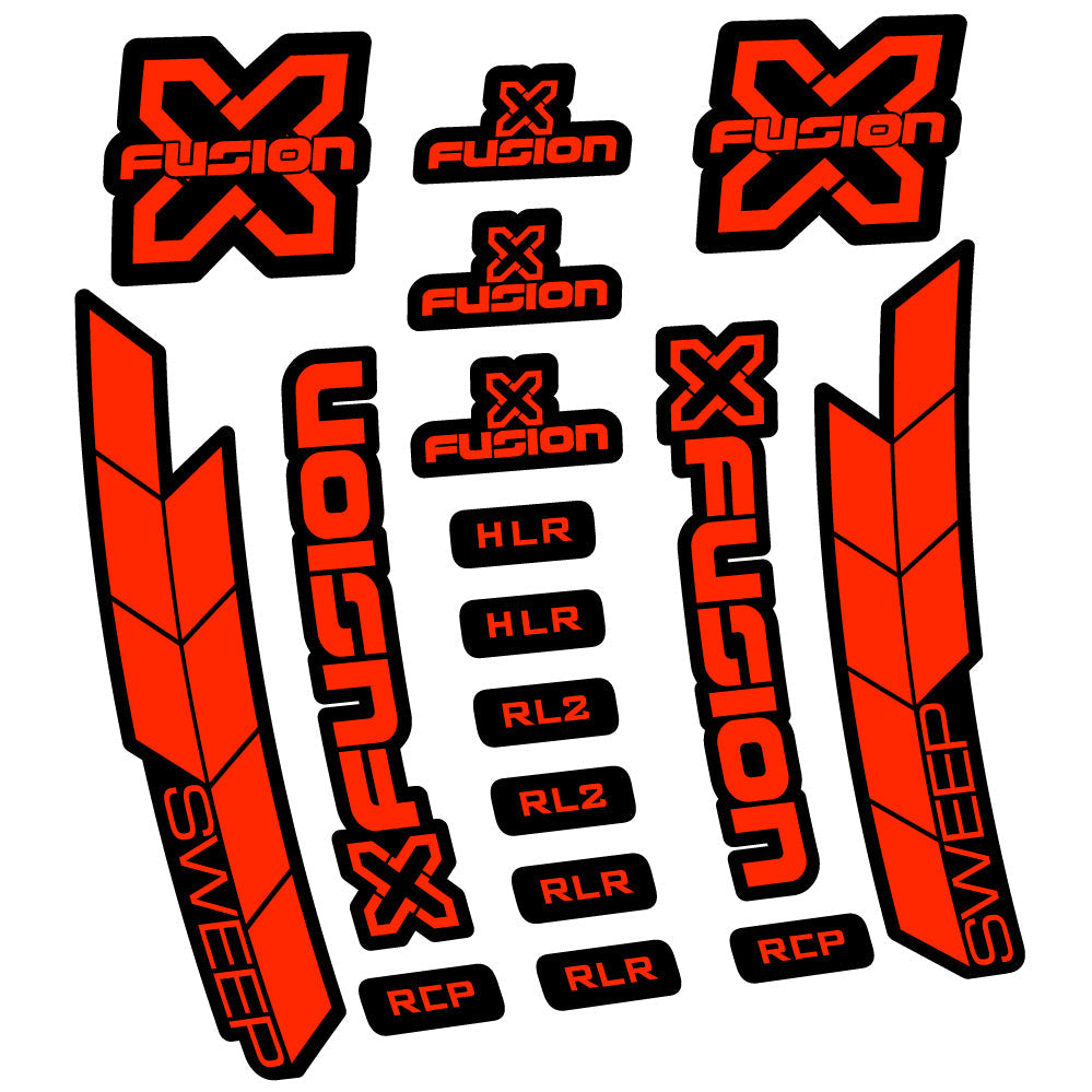 Stickers XFusion Sweep compatibles Autocollants fourche 29"