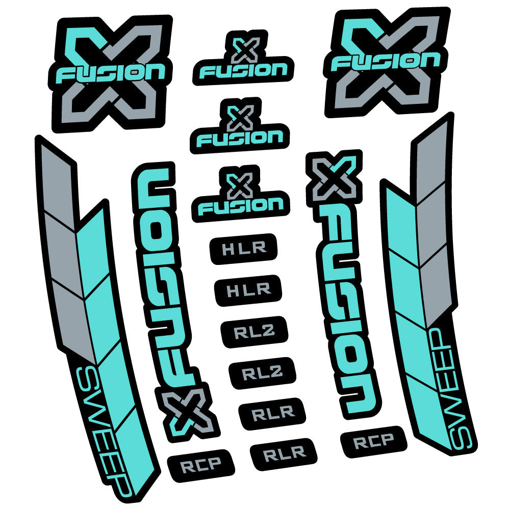 Stickers XFusion Sweep compatibles - Autocollants fourche VTT
