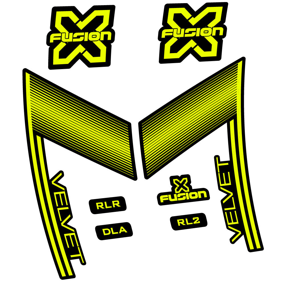 Stickers X Fusion Velvet compatibles - Autocollants fourche VTT