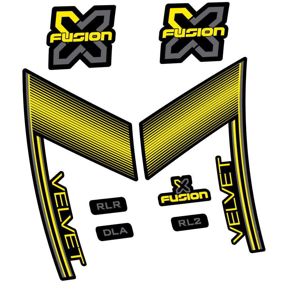 Stickers X Fusion Velvet compatibles Autocollants fourche 29"