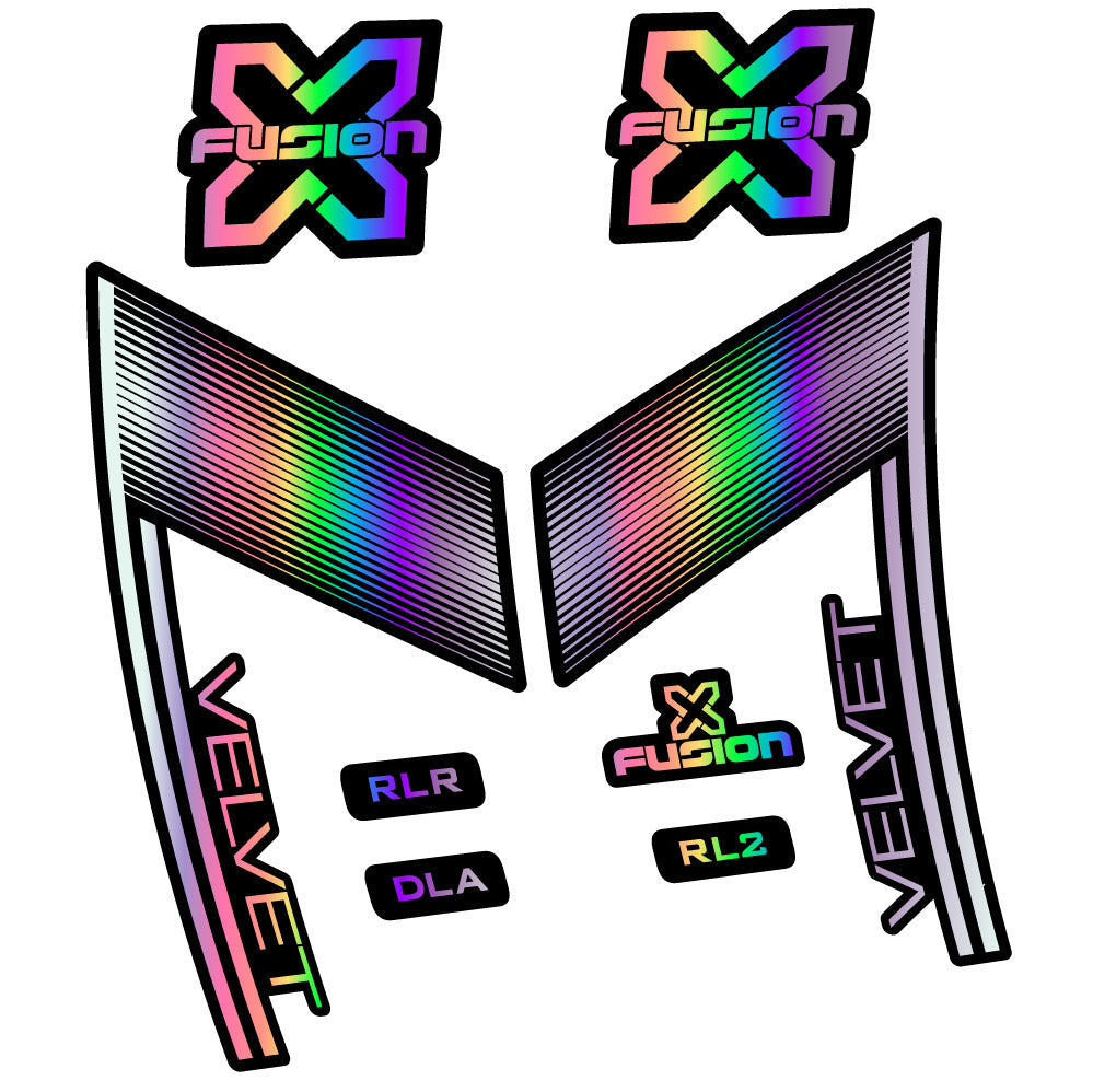 Stickers X Fusion Velvet compatibles - Autocollants fourche VTT