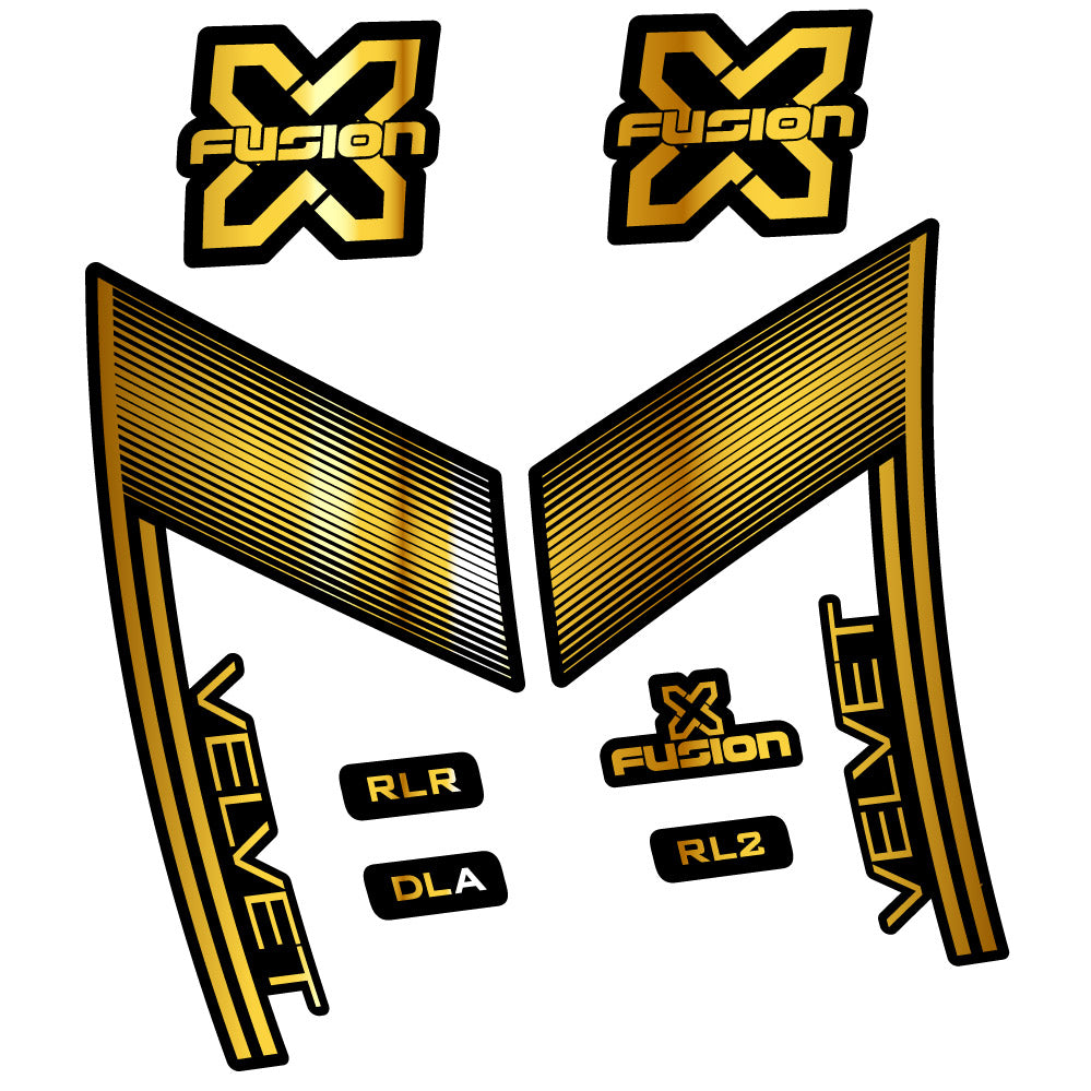 Stickers X Fusion Velvet compatibles - Autocollants fourche VTT