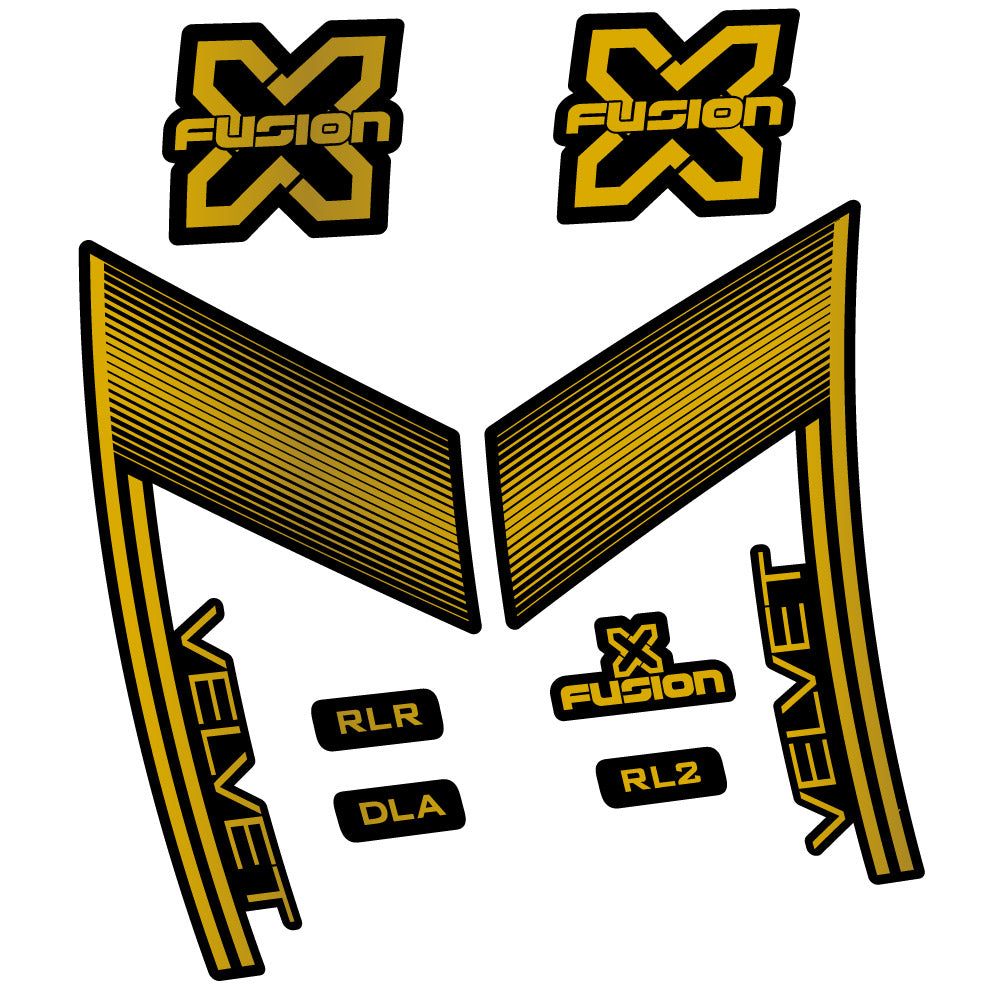 Stickers X Fusion Velvet compatibles - Autocollants fourche VTT